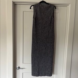 Elegant Gray Sleeveless Dress